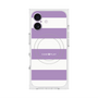 プレミアムスクエアケース with MagSafe［ Big Border - Purple ］