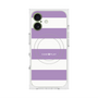 プレミアムスクエアケース with MagSafe［ Big Border - Purple ］