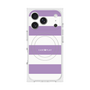 プレミアムスクエアケース with MagSafe［ Big Border - Purple ］