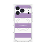 プレミアムスクエアケース with MagSafe［ Big Border - Purple ］