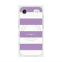 プレミアムスクエアケース with MagSafe［ Big Border - Purple ］