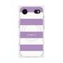 プレミアムスクエアケース with MagSafe［ Big Border - Purple ］