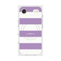 プレミアムスクエアケース with MagSafe［ Big Border - Purple ］
