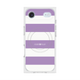 プレミアムスクエアケース with MagSafe［ Big Border - Purple ］