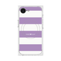 プレミアムスクエアケース with MagSafe［ Big Border - Purple ］