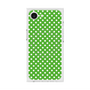 プレミアムスクエアケース with MagSafe［ Small Dot - Green ］
