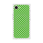 プレミアムスクエアケース with MagSafe［ Small Dot - Green ］