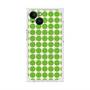 プレミアムスクエアケース with MagSafe［ Big Dot - Green ］