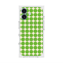プレミアムスクエアケース with MagSafe［ Big Dot - Green ］
