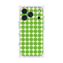プレミアムスクエアケース with MagSafe［ Big Dot - Green ］