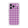 プレミアムスクエアケース with MagSafe［ Big Dot - Purple ］