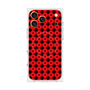プレミアムスクエアケース with MagSafe［ Shower Dot - Red ］