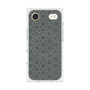 プレミアムスクエアケース with MagSafe［ Dot Circle - Gray ］