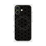 プレミアムスクエアケース with MagSafe［ Dot Circle - Black ］