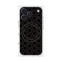 プレミアムスクエアケース with MagSafe［ Dot Circle - Black ］