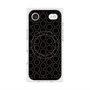 プレミアムスクエアケース with MagSafe［ Dot Circle - Black ］