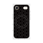 プレミアムスクエアケース with MagSafe［ Dot Circle - Black ］