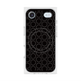プレミアムスクエアケース with MagSafe［ Dot Circle - Black ］
