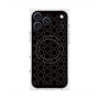 プレミアムスクエアケース with MagSafe［ Dot Circle - Black ］