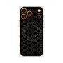 プレミアムスクエアケース with MagSafe［ Dot Circle - Black ］