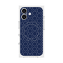 プレミアムスクエアケース with MagSafe［ Dot Circle - Navy ］
