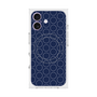 プレミアムスクエアケース with MagSafe［ Dot Circle - Navy ］