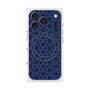 プレミアムスクエアケース with MagSafe［ Dot Circle - Navy ］