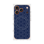 プレミアムスクエアケース with MagSafe［ Dot Circle - Navy ］