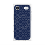 プレミアムスクエアケース with MagSafe［ Dot Circle - Navy ］