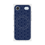 プレミアムスクエアケース with MagSafe［ Dot Circle - Navy ］