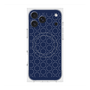 プレミアムスクエアケース with MagSafe［ Dot Circle - Navy ］