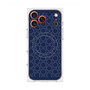 プレミアムスクエアケース with MagSafe［ Dot Circle - Navy ］