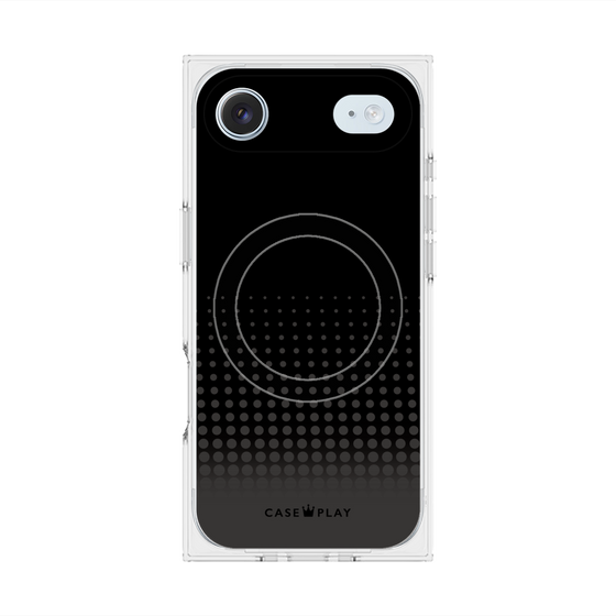 プレミアムスクエアケース with MagSafe［ Dot Gradation - Black ］
