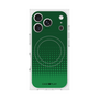 プレミアムスクエアケース with MagSafe［ Dot Gradation - Green ］