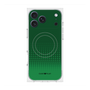 プレミアムスクエアケース with MagSafe［ Dot Gradation - Green ］