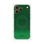 プレミアムスクエアケース with MagSafe［ Dot Gradation - Green ］