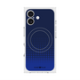 プレミアムスクエアケース with MagSafe［ Dot Gradation - Blue ］