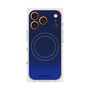 プレミアムスクエアケース with MagSafe［ Dot Gradation - Blue ］
