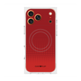 プレミアムスクエアケース with MagSafe［ Dot Gradation - Red ］