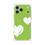 プレミアムスクエアケース with MagSafe［ Two Hearts - Green ］