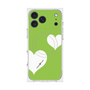 プレミアムスクエアケース with MagSafe［ Two Hearts - Green ］