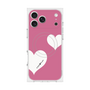プレミアムスクエアケース with MagSafe［ Two Hearts - Pink ］