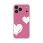 プレミアムスクエアケース with MagSafe［ Two Hearts - Pink ］