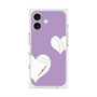 プレミアムスクエアケース with MagSafe［ Two Hearts - Purple ］