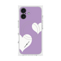 プレミアムスクエアケース with MagSafe［ Two Hearts - Purple ］