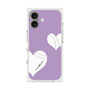 プレミアムスクエアケース with MagSafe［ Two Hearts - Purple ］