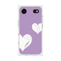 プレミアムスクエアケース with MagSafe［ Two Hearts - Purple ］
