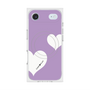 プレミアムスクエアケース with MagSafe［ Two Hearts - Purple ］