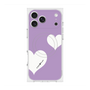 プレミアムスクエアケース with MagSafe［ Two Hearts - Purple ］
