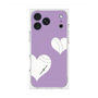 プレミアムスクエアケース with MagSafe［ Two Hearts - Purple ］